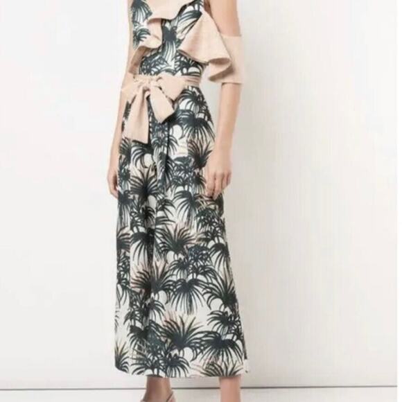 PatBO Pants - Patbo Wide leg‎ Jumpsuit Tropical Palm 10